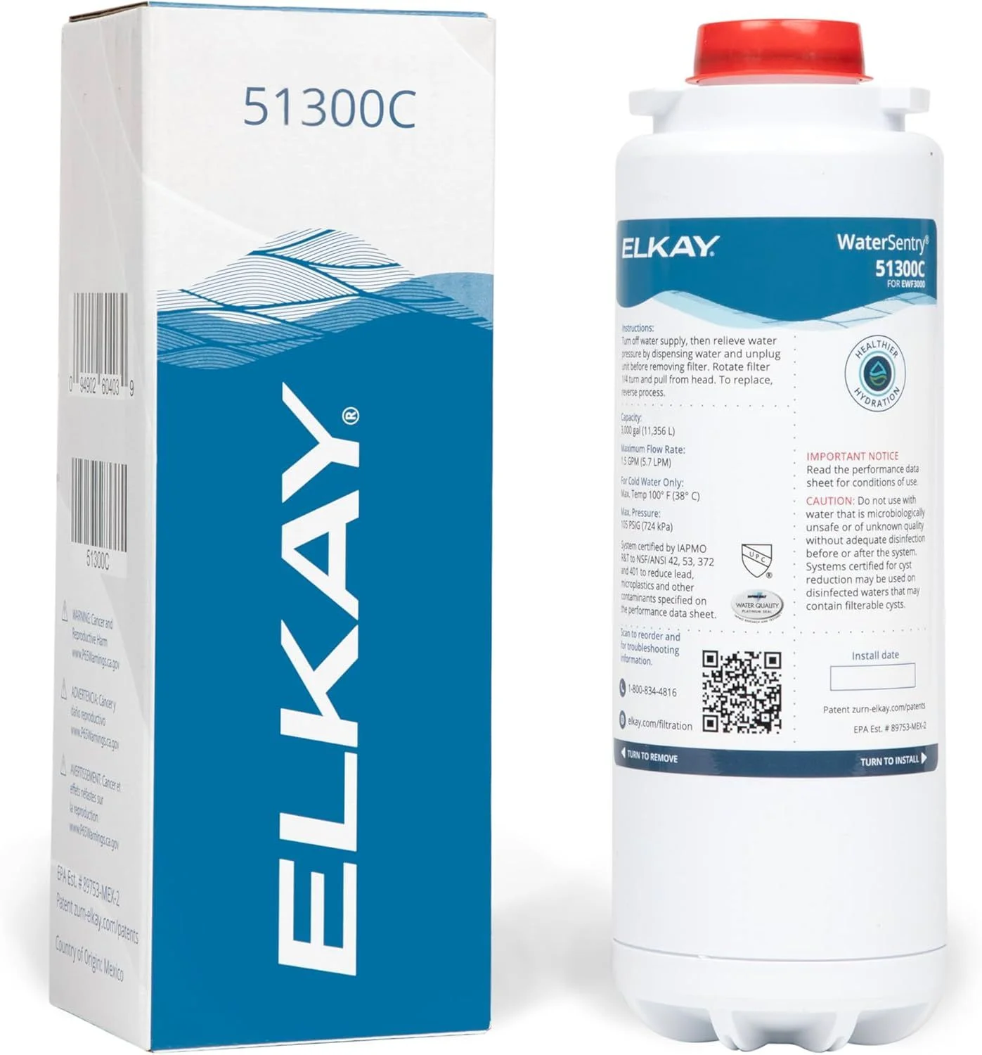 Elkay 51300C WaterSentry Plus Replacement Filter